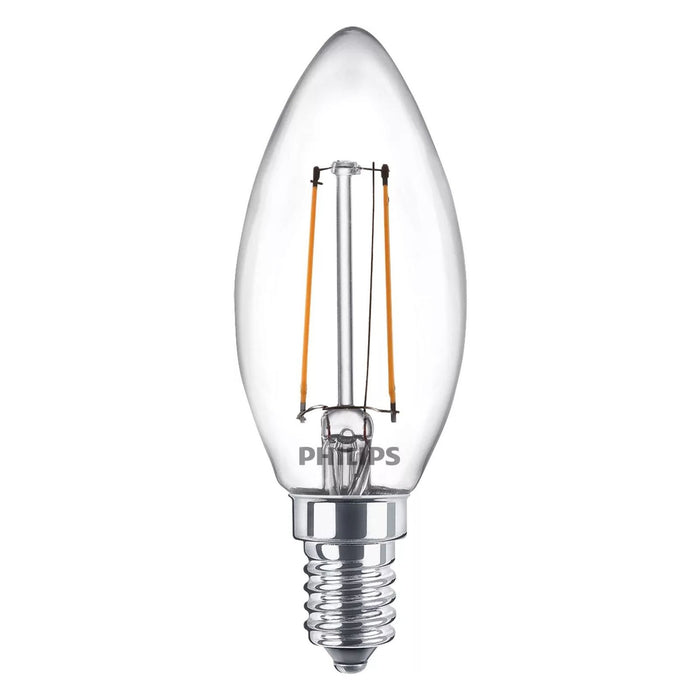 Philips 25W B35 E14 Filament-Kerzenlampe transparent