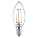 Philips 25W B35 E14 Filament-Kerzenlampe transparent