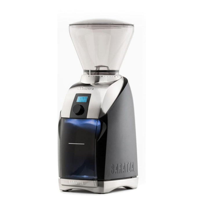 Baratza Virtuoso+ elektrische Kaffeemühle mit Kegelmahlwerk 70W Schwarz, Silber