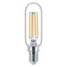 Philips 40W T25 E14 LED Filament LED-Lampe schmal 4,5W wie 40W warmweiß