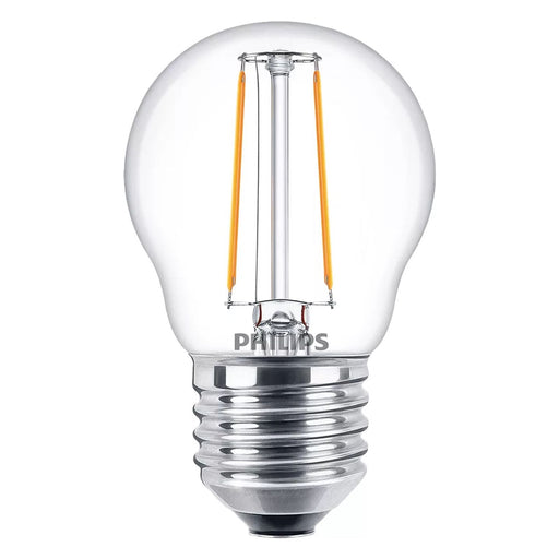 Produktbild LED-Filament - Philips 25W P45 E27 Filament-Kerzenlampe transparent