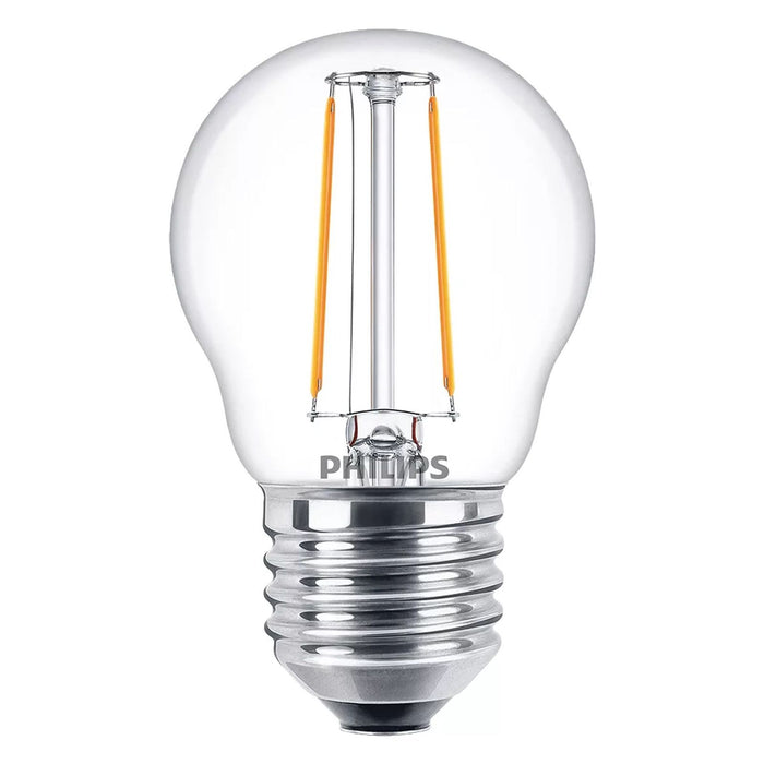 Philips 25W P45 E27 Filament-Kerzenlampe transparent