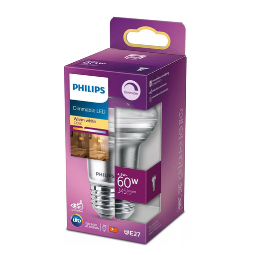 Produktbild Spezialleuchtmittel - Philips 60W R63 E27 Reflektor LED Spot-Lampe dimmbar Warmweiß