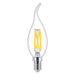Philips 40W BA35 E14 LED-Filament-Kerzenlampe transparent