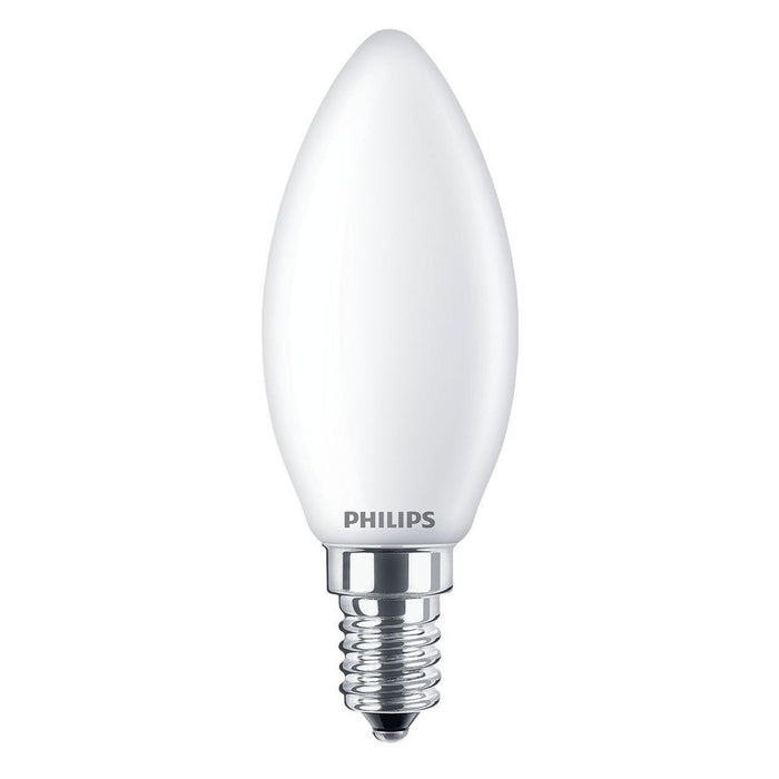 Philips 60W B35 E14 LED-Filament-Kerzenlampe Milchglas