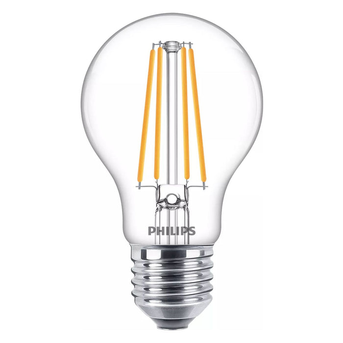 Philips 75W E27 LED-Filament-Lampe transparent