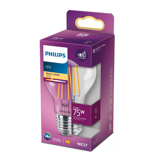 Produktbild LED-Filament - Philips 75W E27 LED-Filament-Lampe transparent