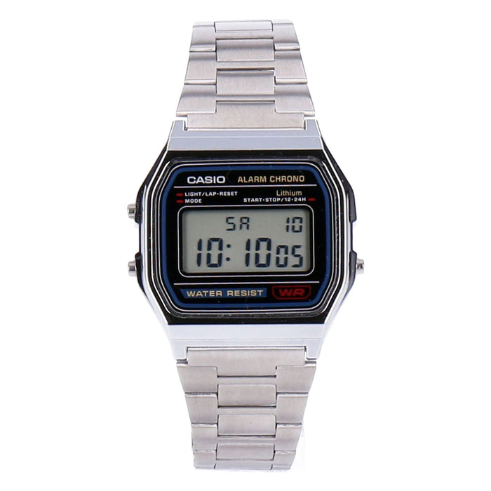 Casio A158WA-1DF Vintage Armbanduhr Edelstahl Quarz