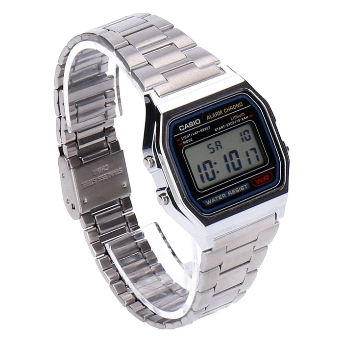 Casio A158WA-1DF Vintage Armbanduhr Edelstahl Quarz