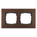 Gira Abdeckrahmen 2-fach Gira Esprit 0212127 Alum. Braun