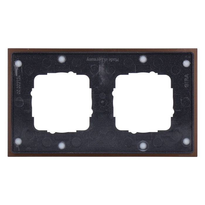 Gira Abdeckrahmen 2-fach Gira Esprit 0212127 Alum. Braun