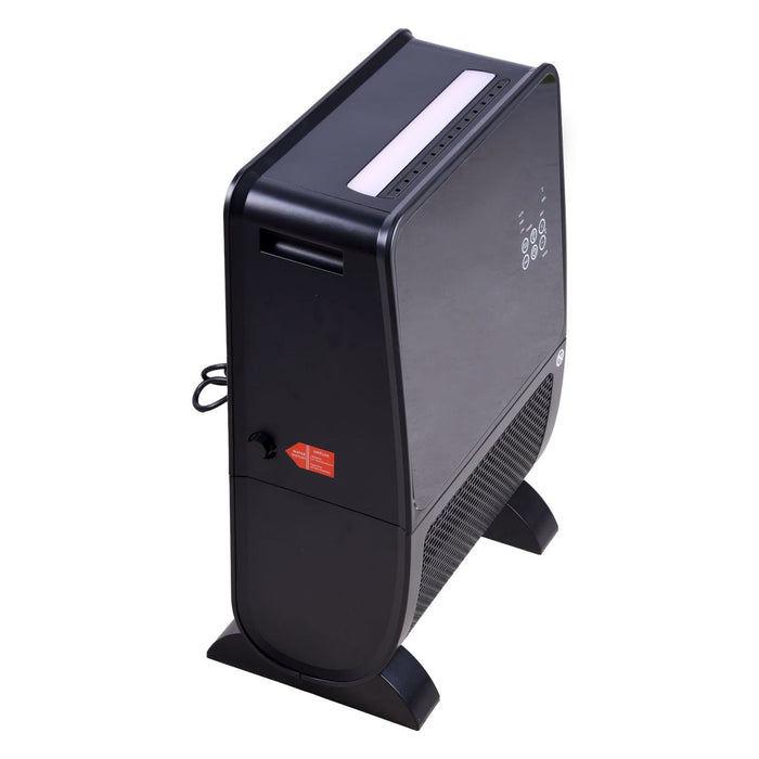 SHX Keramik-Heizer mit Kamineffekt schwarz 2000W 4-in-1-Funktion