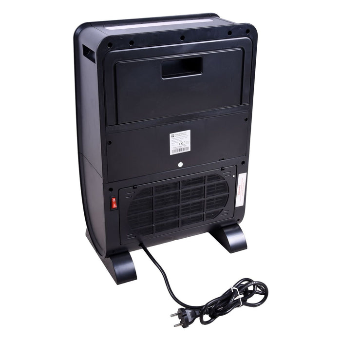 SHX Keramik-Heizer mit Kamineffekt schwarz 2000W 4-in-1-Funktion