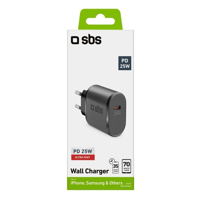 SBS TETR1CPD25 USB-C Ladegerät 25W schwarz