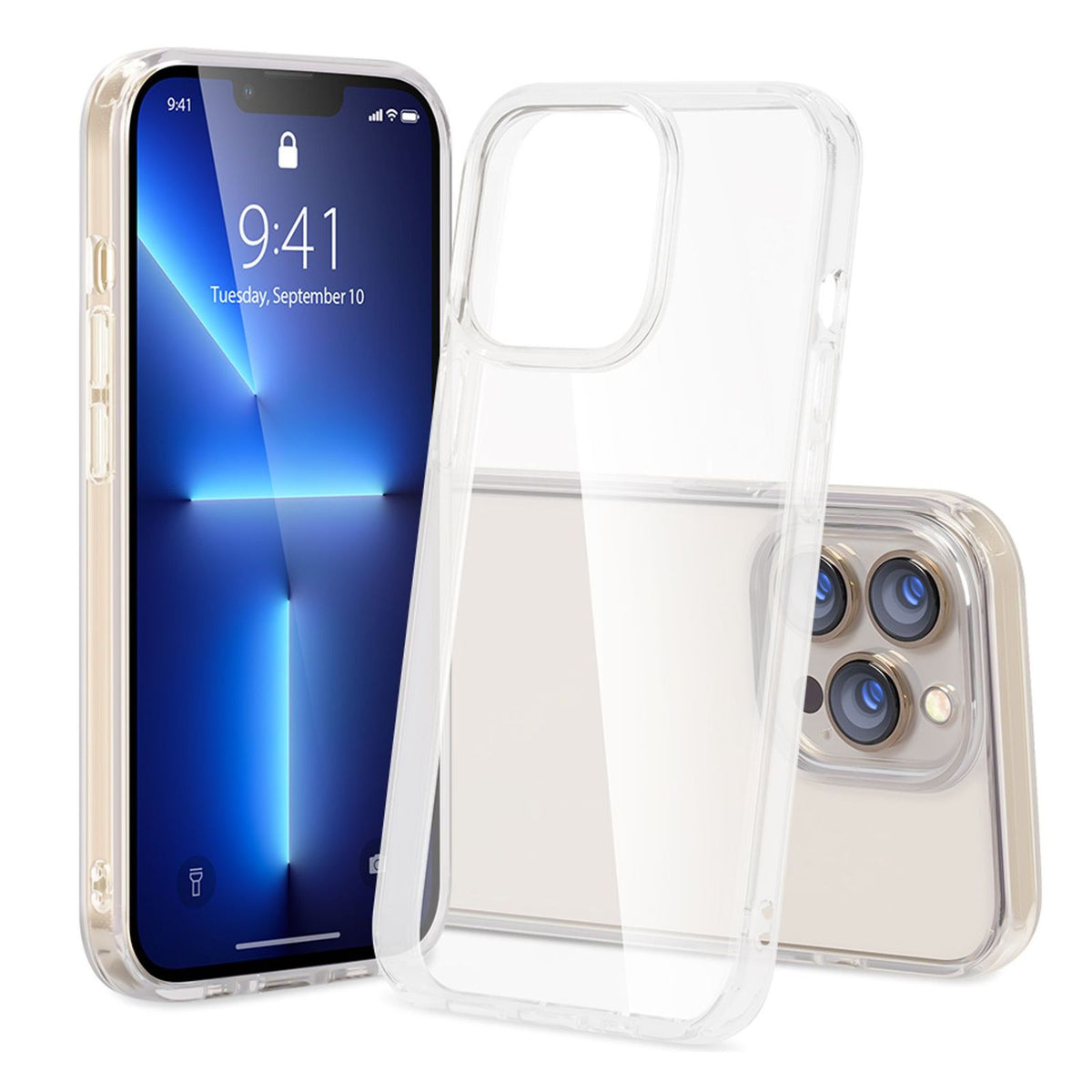 Produktbild Smartphone-Hülle - nevox StyleShell SHOCKFLEX Smartphone Hülle Transparent passend für Apple iPhone 14 Pro