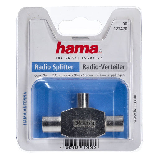 Produktbild Koax-Kabelverbinder - Hama Radio Splitter 2 Koax Kupplungen