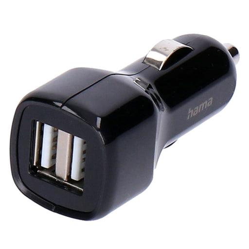 Produktbild KFZ-Ladegerät - HAMA Auto-Ladegerät, 2x USB-A, 12 W, Schwarz
