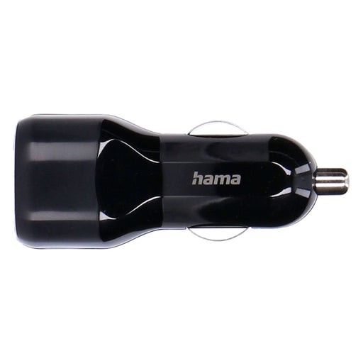 Produktbild KFZ-Ladegerät - HAMA Auto-Ladegerät, 2x USB-A, 12 W, Schwarz