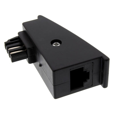 TAE-F Stecker auf RJ45 für Fritzbox schwarz
