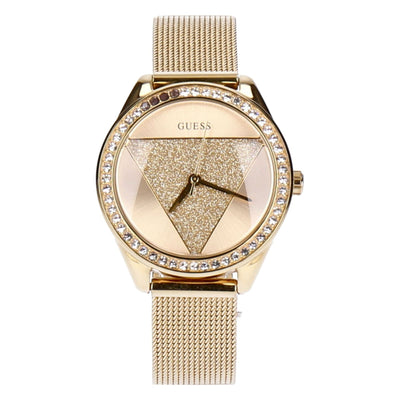 Guess Damen Analog Armbanduhr W1142L Goldfarben