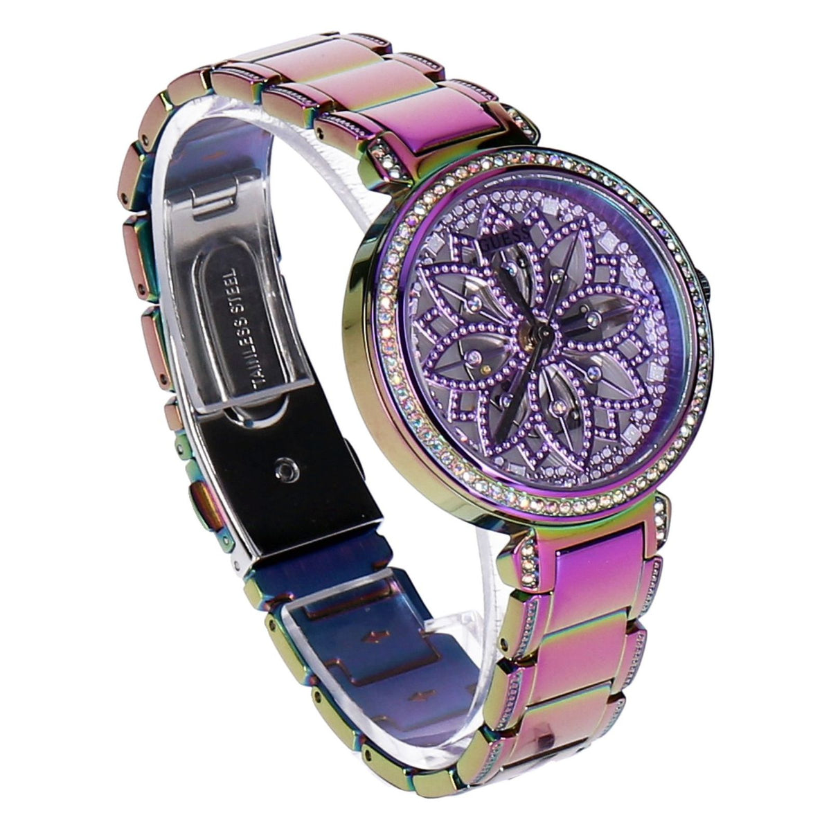 Produktbild Quarzuhr - Guess Damen Analog Armbanduhr Queen Mehrfarbig