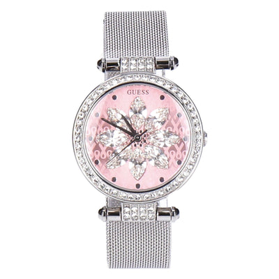 Guess Damenuhr Sparkling Pink Edelstahl