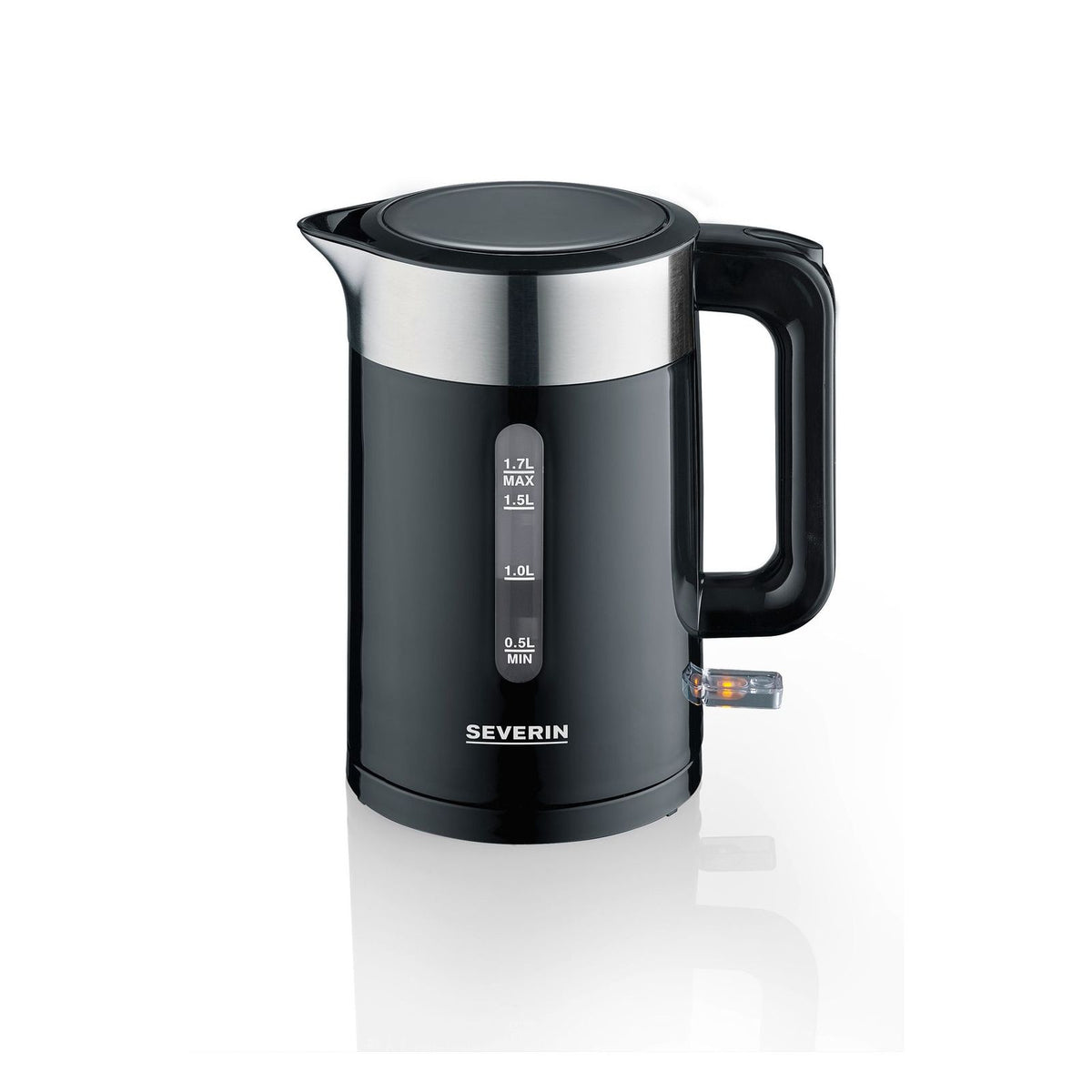 Produktbild Wasserkocher - Severin WK 9265 Wasserkocher 1,7 l 2200 W Schwarz, Edelstahl