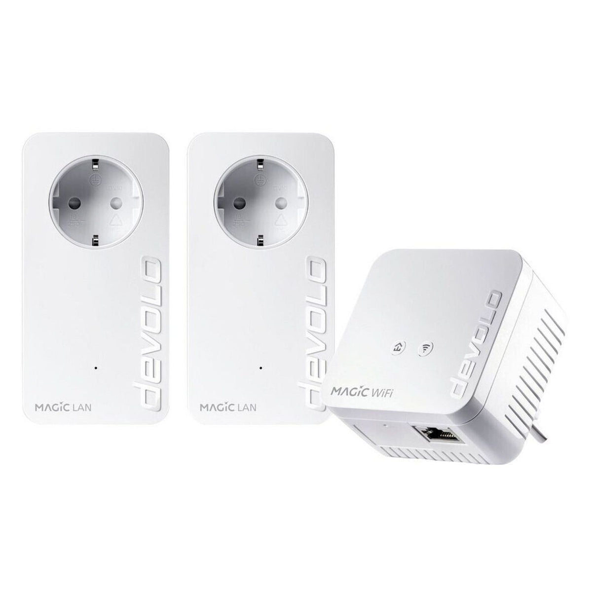 Produktbild WLAN-Access Point - devolo Magic 1 WiFi Multimedia Powerkit - Weiß (8729)