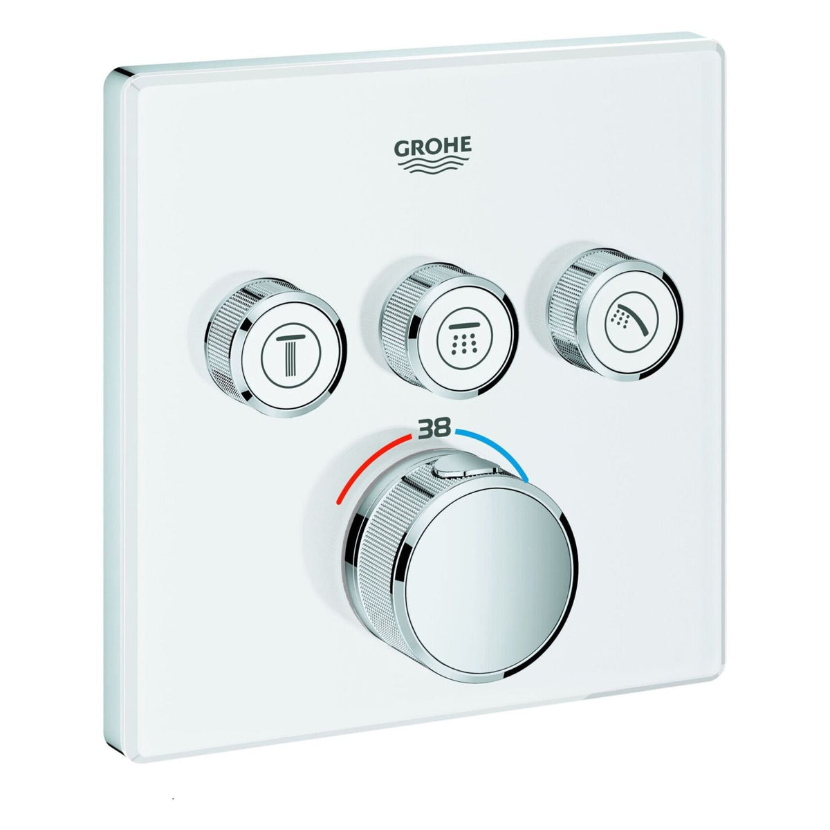 Produktbild Badarmatur - GROHE Unterputz Thermostat Dusche mondweiß GROHTHERM SMARTCONTROL 29157LS0