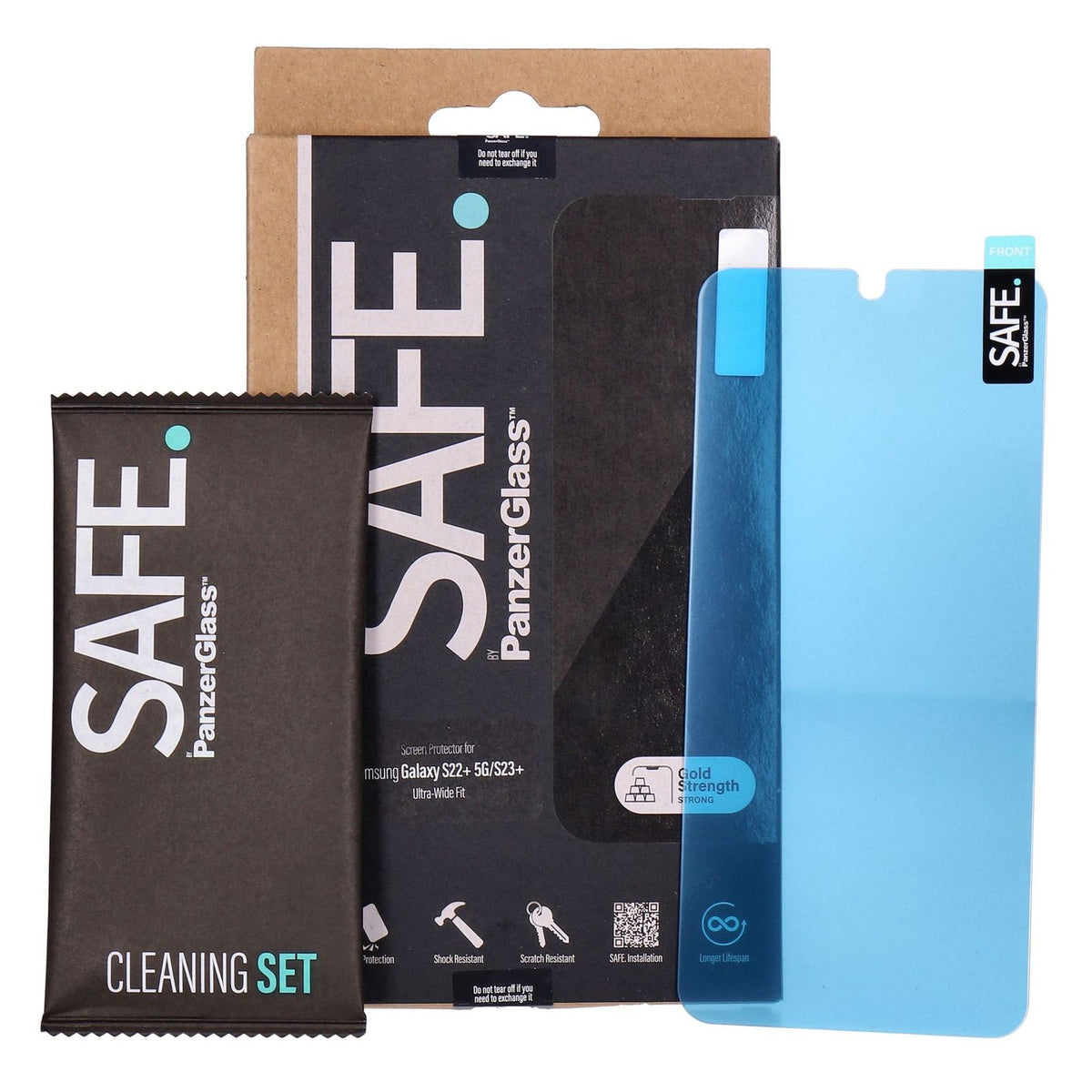 Produktbild Displayschutzglas - SAFE. by PanzerGlass® Ultra wide Fit Displayschutz passend für Samsung Galaxy S22, S23+