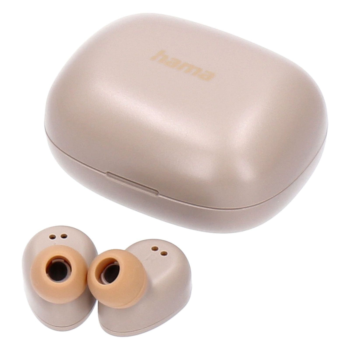 Produktbild wireless In-Ear-Kopfhörer - Hama Freedom Buddy, True Wireless, In-ear Kopfhörer Bluetooth Beige
