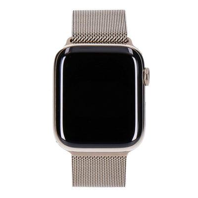 Watch Series 6 44mm GPS + 4G Gold Edelstahlgehäuse mit Milanese Armband Gold