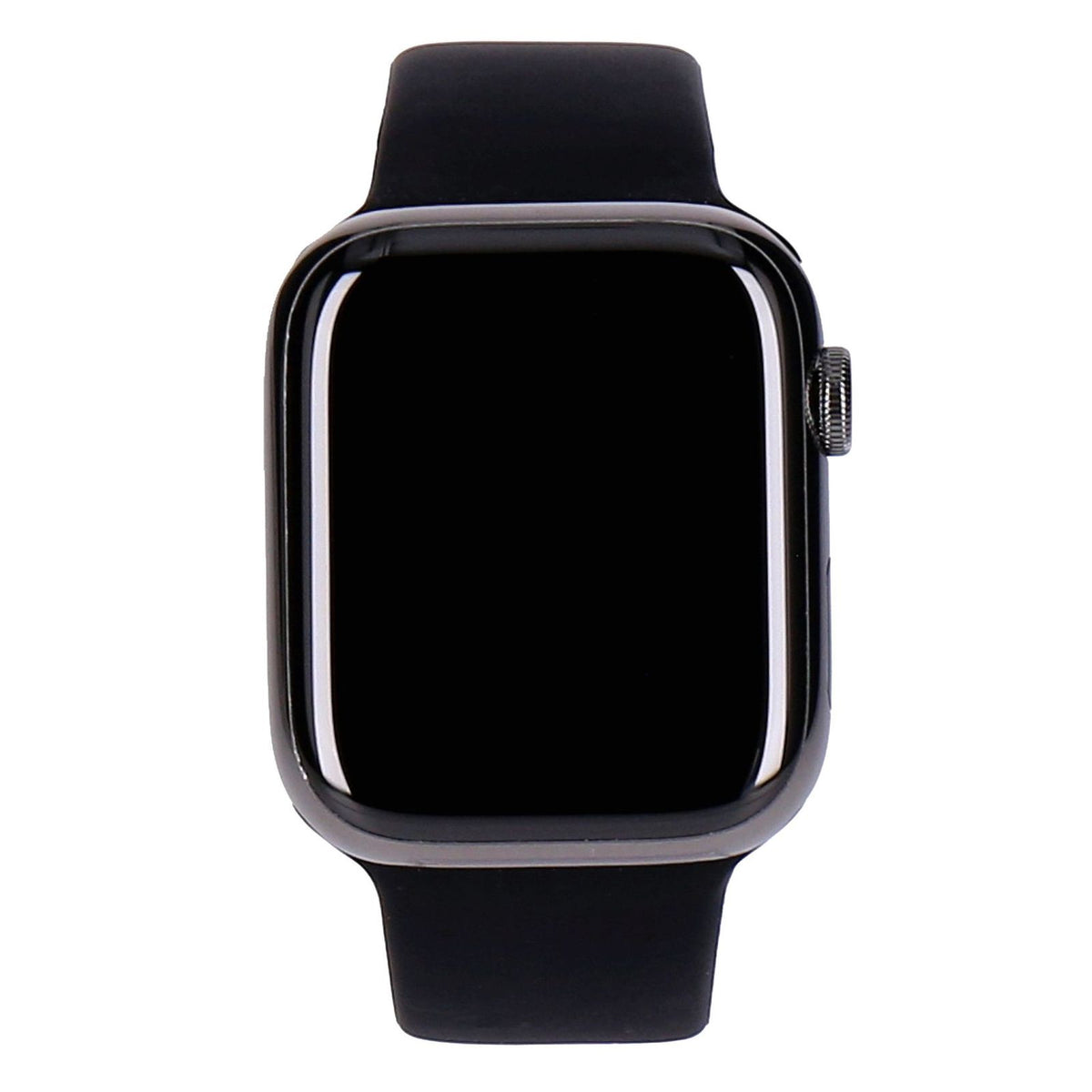 Produktbild Smartwatch - Apple Watch Series 8 45mm GPS + 4G Graphit Edelstahlgehäuse Graphit, Sportarmband Mitternacht