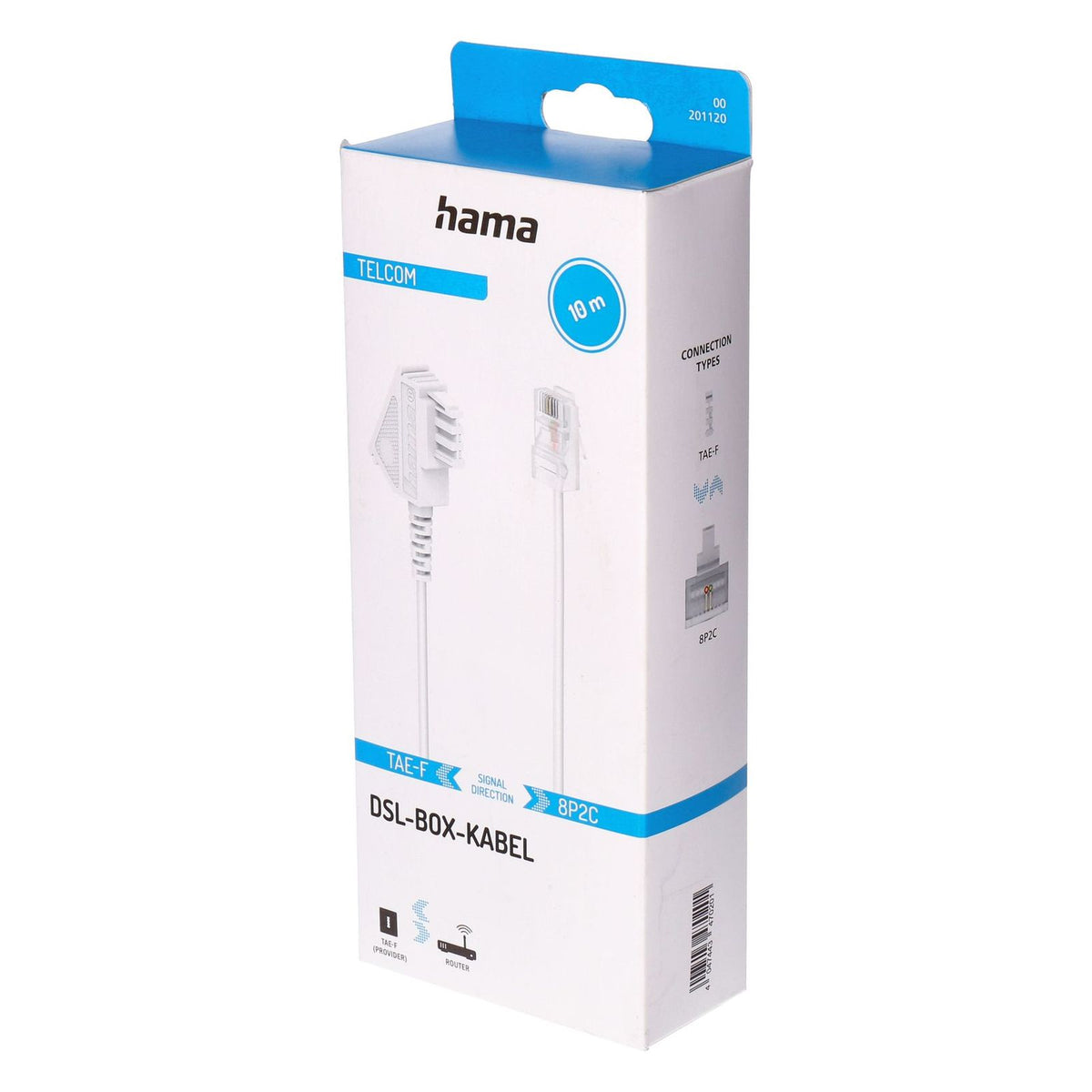 Produktbild Netzwerkkabel - Hama DSL-BOX-Kabel  10m