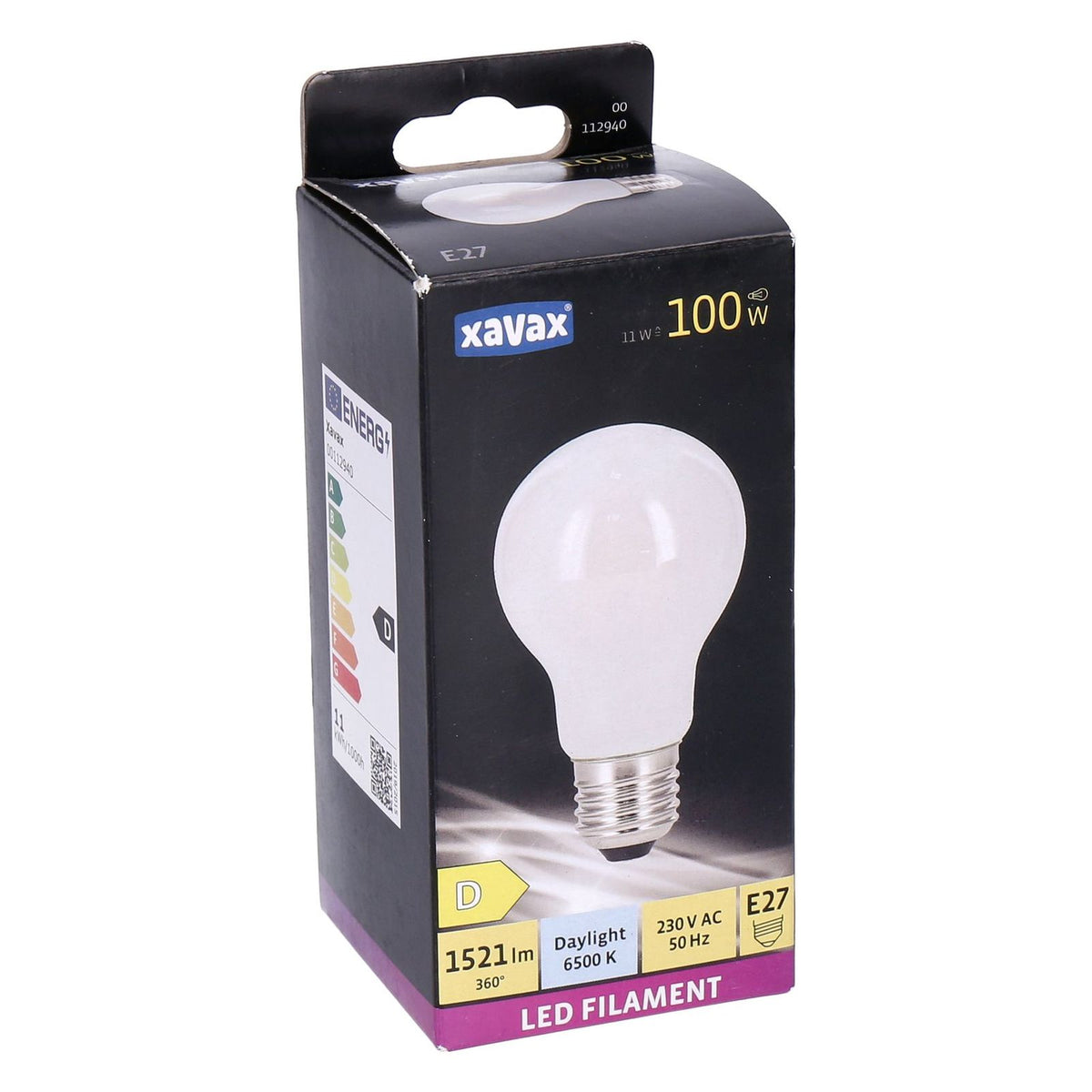 Produktbild LED-Filament - Xavax E27 LED Filament Birne Taglicht 11W=100W 1521lm