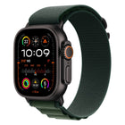Apple Watch Ultra 2 49mm Cellular Titan Schwarz Alpine Loop Dunkelgrün Gr. M
