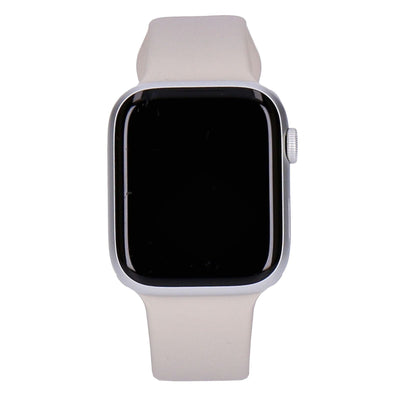 Watch Series 9 45mm GPS + 4G Silber Aluminiumgehäuse mit Sportarmband Polarstern M/L