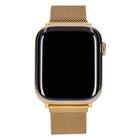 Apple Watch Series 9 45mm GPS + 4G Gold Edelstahlgehäuse mit Milanaise Armband Gold