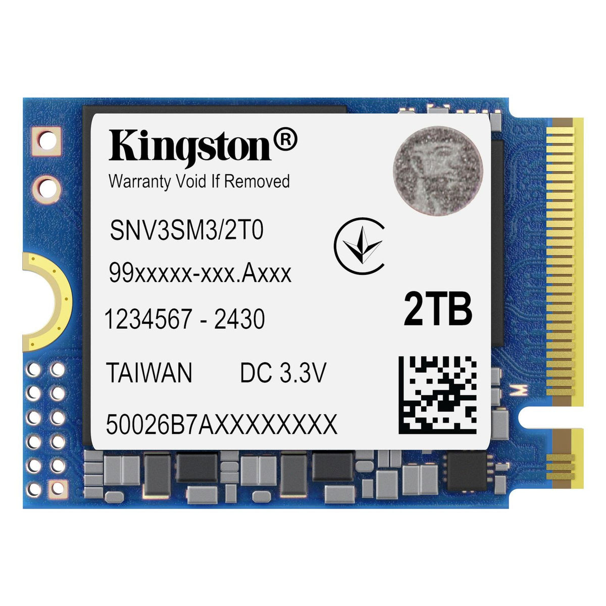 Produktbild interne SSD - Kingston NV3 int. NVMe PCIe 4.0 2230 SSD 2TB