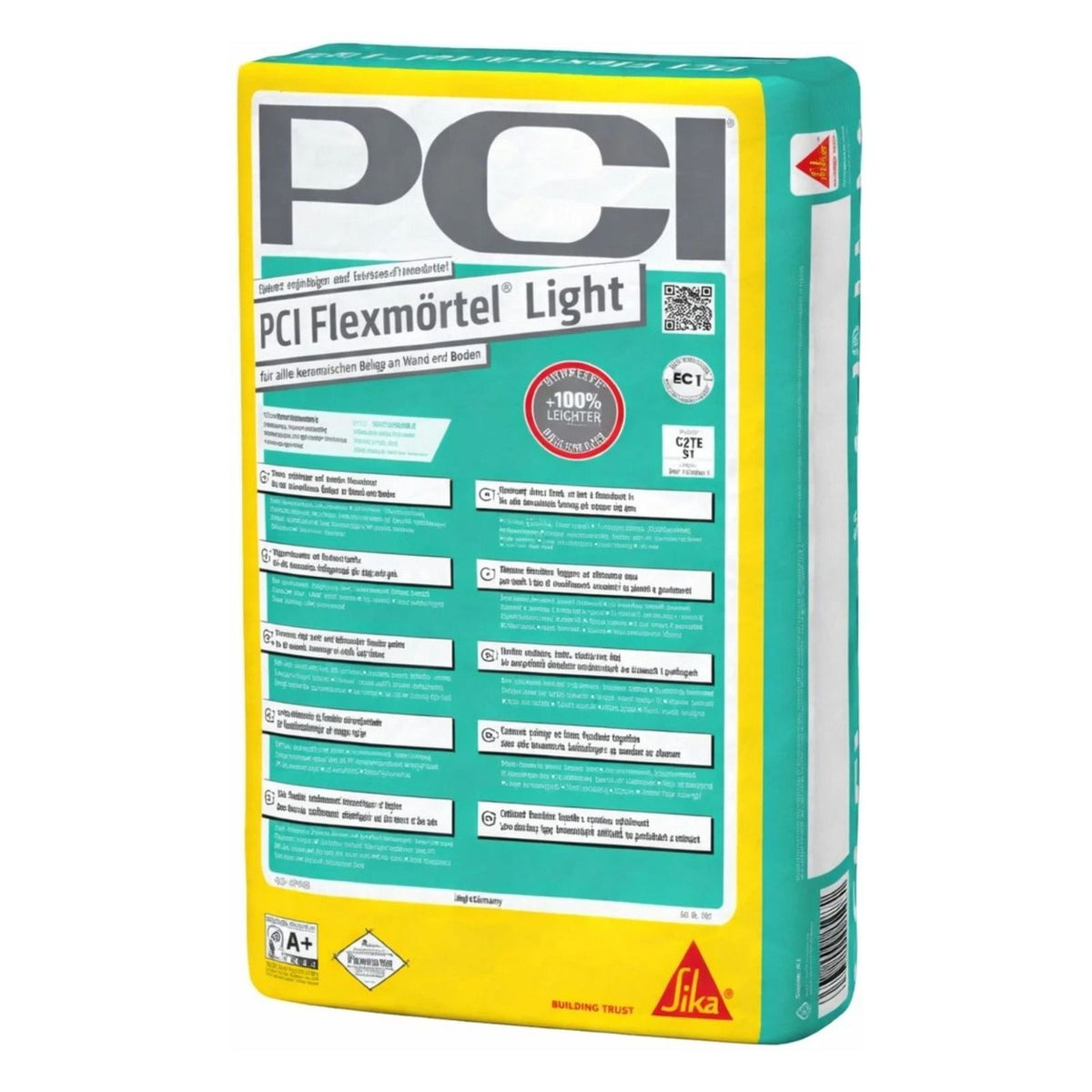 Produktbild Fliesenkleber - PCI Flexmörtel Light 12,5 kg Flexkleber für Wand, Boden und Fußbodenheizung