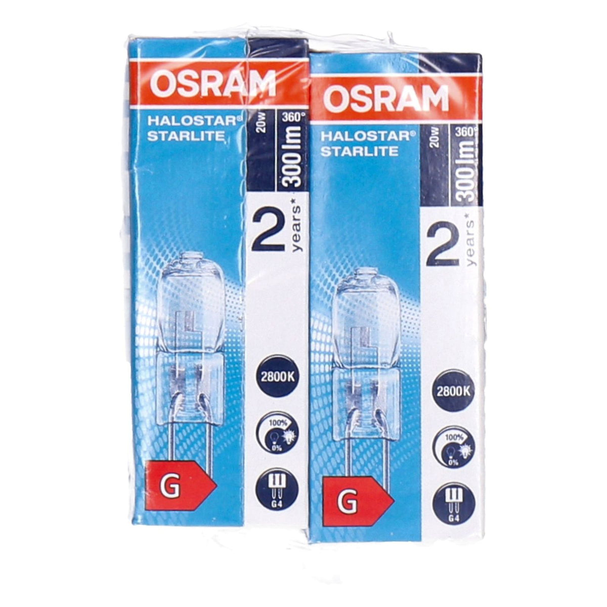 Produktbild Spezialleuchtmittel - Osram Halostar Starlite G4 20W 300lm 2er Pack