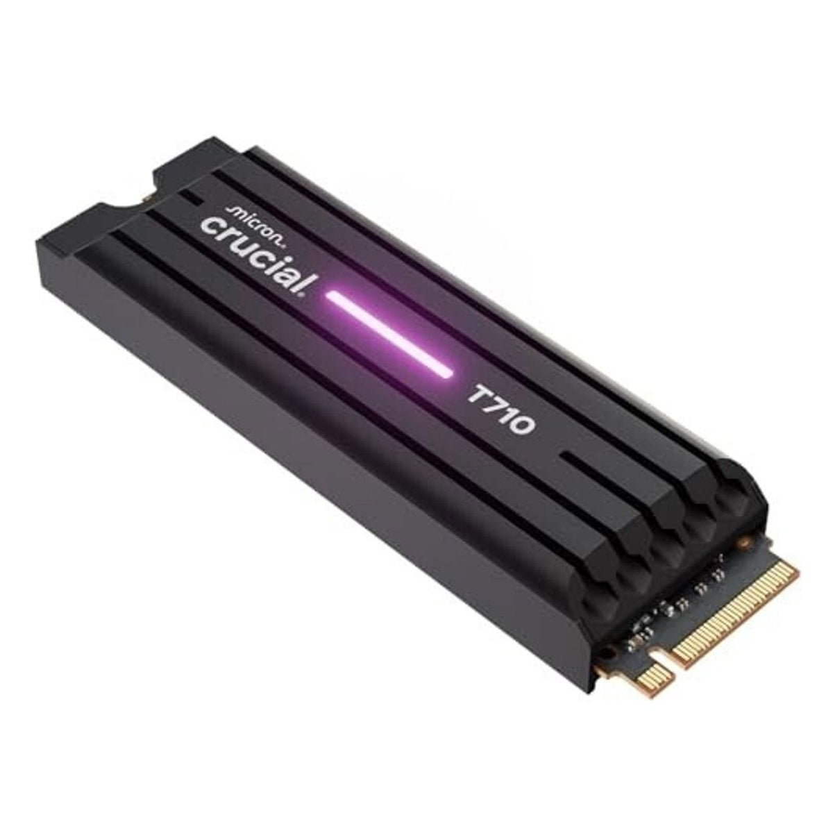 Produktbild interne Gaming-SSD - Crucial T710 int. M.2 NVMe Gen5 SSD 1TB mit Kühlkörper