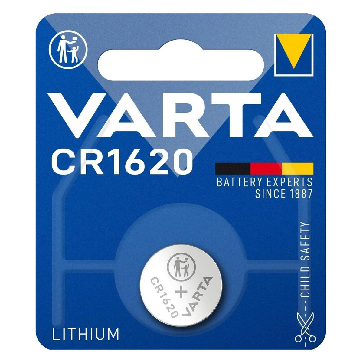 Produktbild Knopfzelle - Varte Knopfzelle CR1620 Lithium Batterie 3V 70 mAh