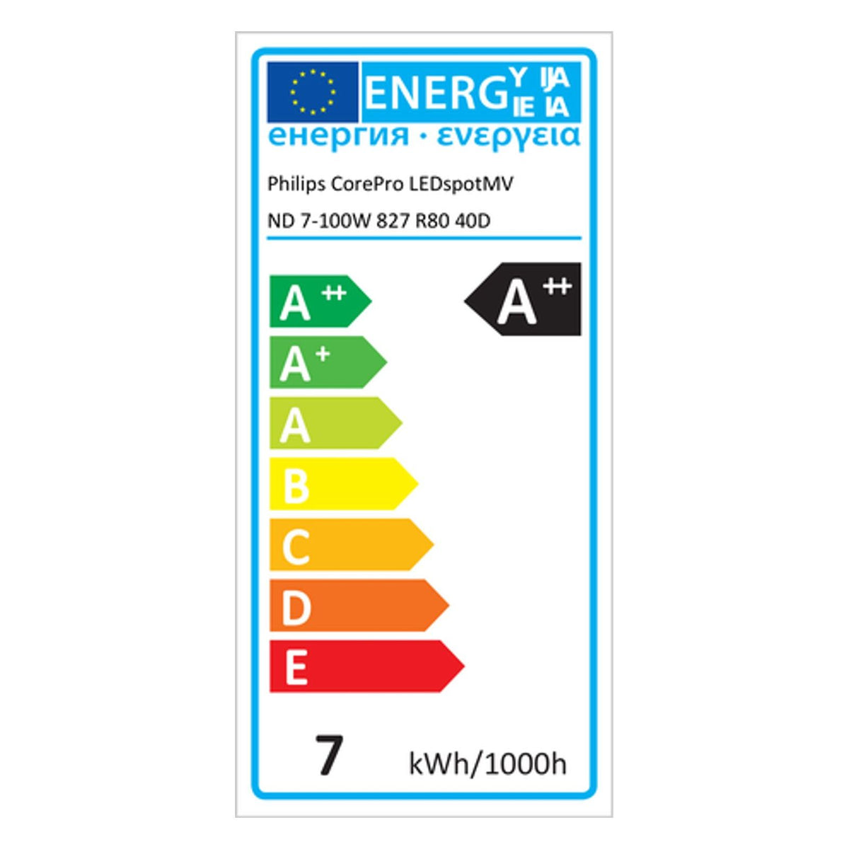 Produktbild LED-Leuchtmittel - Philips CorePro LEDspot MV R80 7W 667lm 2700k
