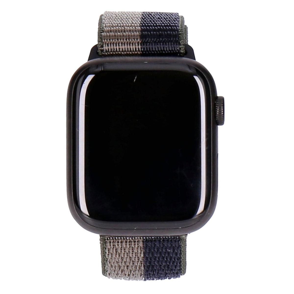 Produktbild Smartwatch - Apple Watch Series 7 45mm GPS + 4G Titan Schwarz Titangehäuse mit Sport Loop Tornado/Grau