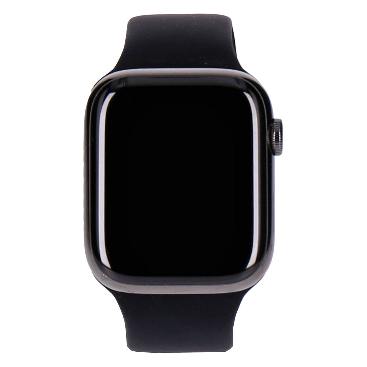 Produktbild Smartwatch - Apple Watch Series 7 45mm GPS + 4G Graphit Edelstahlgehäuse mit Sportarmband Mitternacht