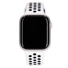 Apple Watch Series 7 Nike 45mm GPS+LTE Polarstern Aluminiumgehäuse mit Sportarmband platinum/schwarz