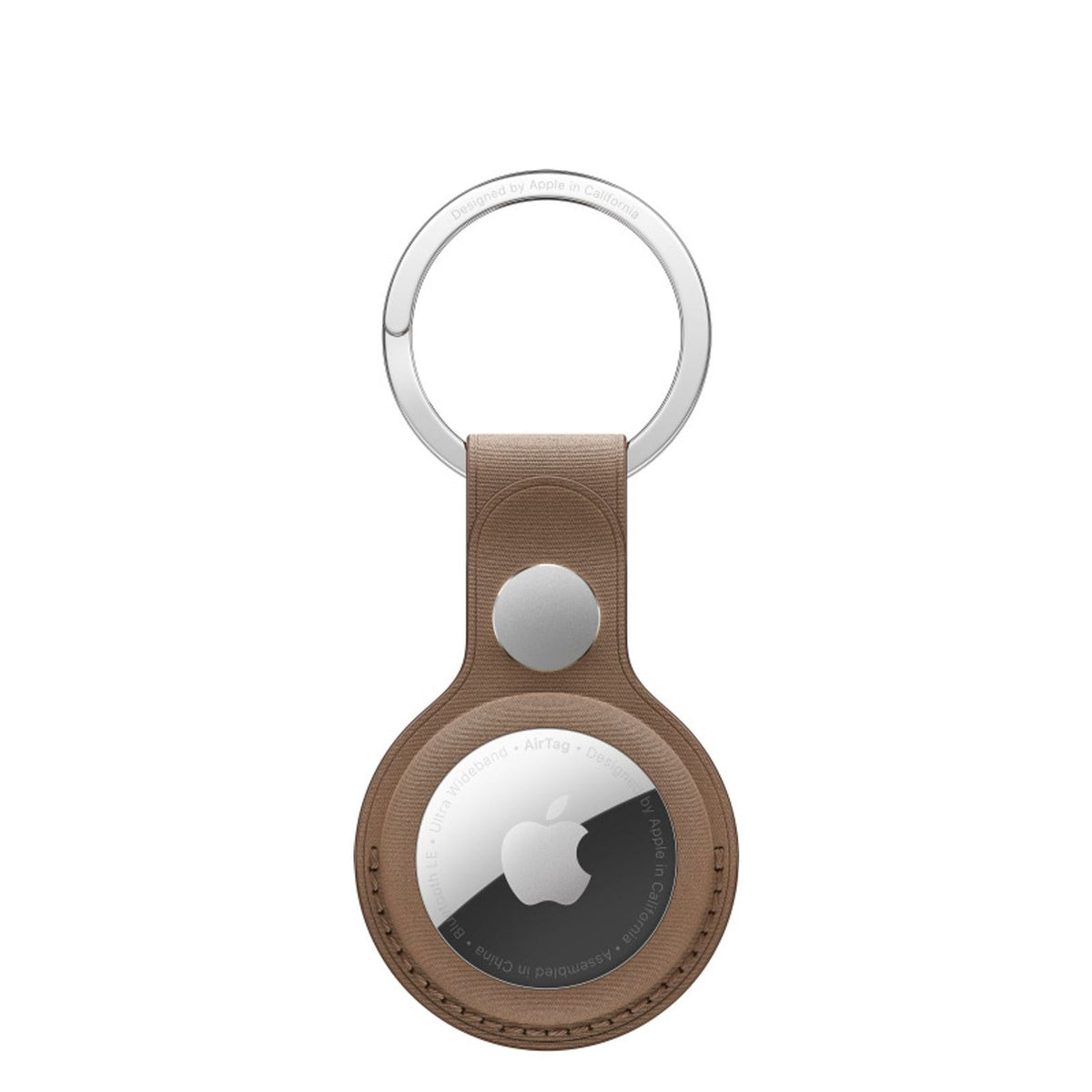 Produktbild Halterungszubehör - Apple AirTag Feingewebe Schlüsselanhänger Taupe