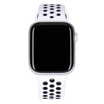 Watch Series 6 Nike GPS 44mm Silber Aluminiumgehäuse mit Sportarmband Platinum/Schwarz