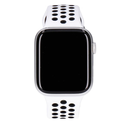 Watch Series 6 Nike GPS 44mm Silber Aluminiumgehäuse mit Sportarmband Platinum/Schwarz
